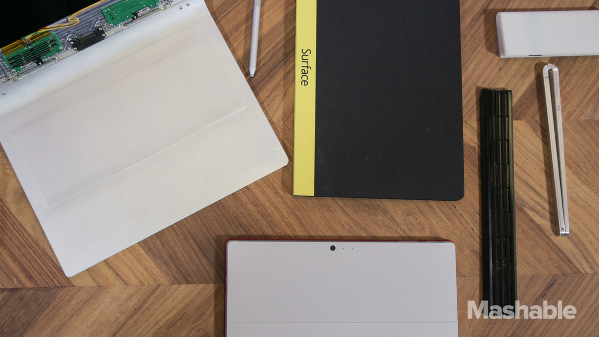 Exclusive Surface Book prototype parts