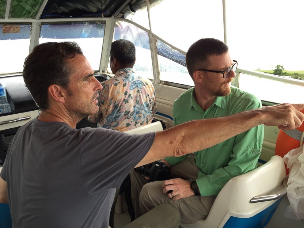 PHOTO: ABC News Bob Woodruff and Fortify Rights Matthew Smith traveling to northern Myanmar.