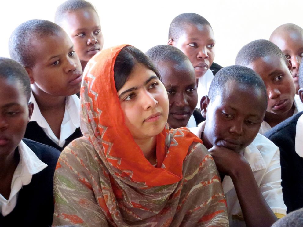 PHOTO: Malala Yousafzai is pictured at the Kisaruni Girls School in Massai Mara, Kenya on May 26, 2013.