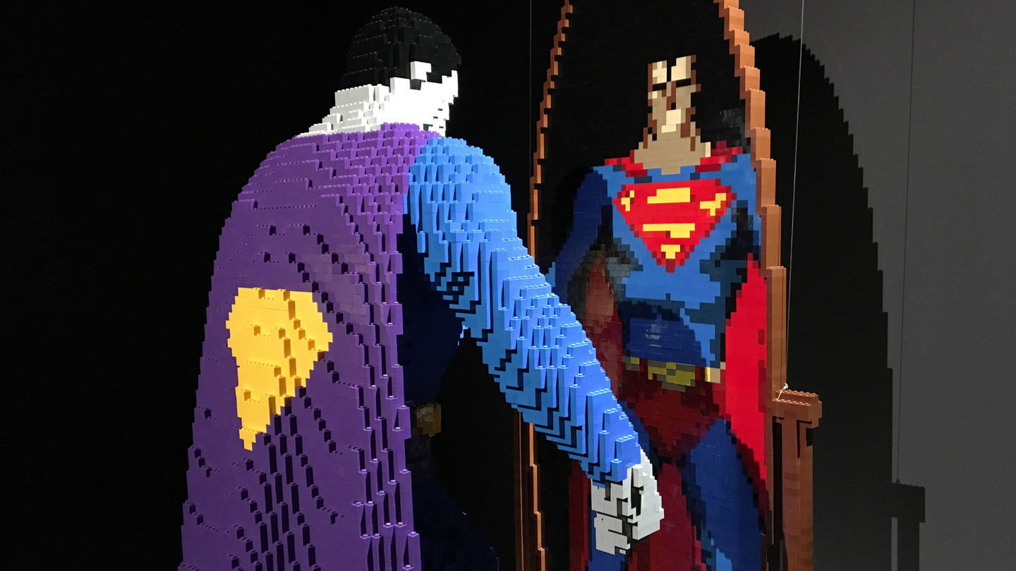 Brick-superman-reflection