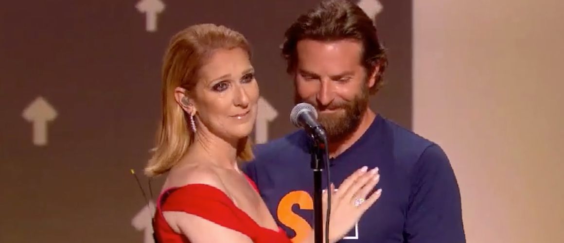 Celine Dion and Bradley Cooper – touching moment at the Stand up to ...